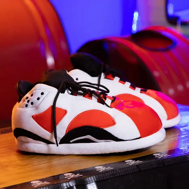 Chausson Basket Rouge Et Blanc 1