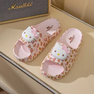 Claquettes Hello Kitty Avec Petits Coeurs 1