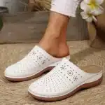 Chaussons Mules Compensées Élégantes Femme 5