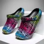 Sabots Crocs Colorés Femme Zébrés 2