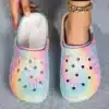 Sabots Crocs Colorés Femme Arc En Ciel 1