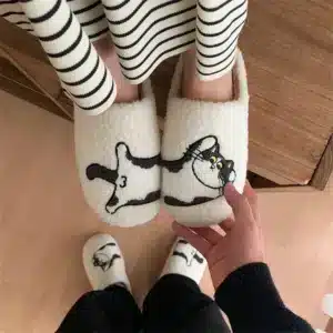 Chaussons Gros Chat Rigolo 1
