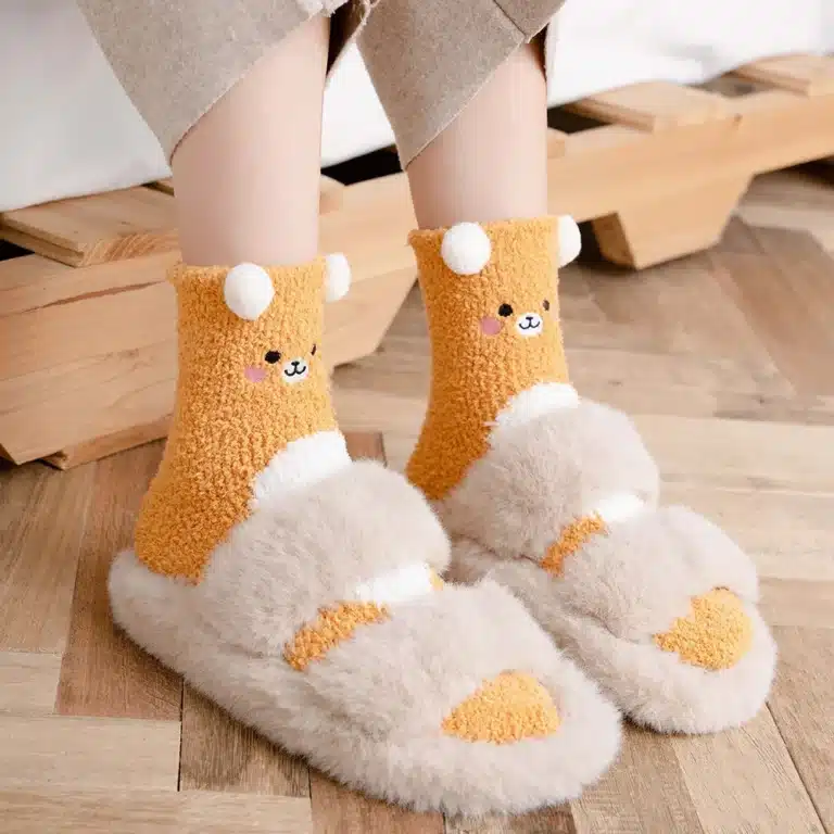 Chaussons Chaussettes Petits Animaux Mignons 2
