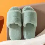Pantoufles Ouvertes Moelleuses Femme 3