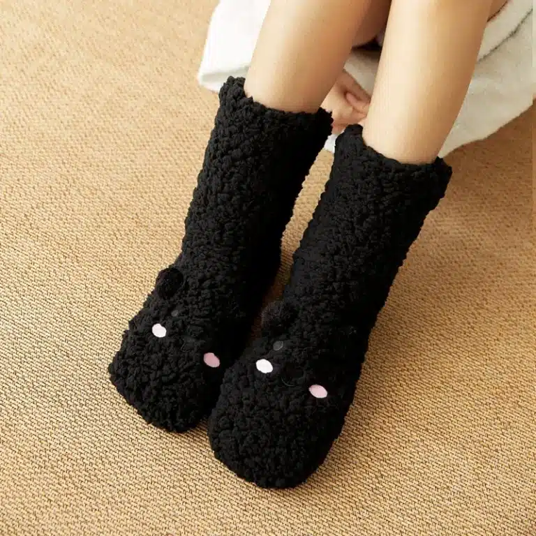 Chaussons Chaussettes Ourson Kawaii 5