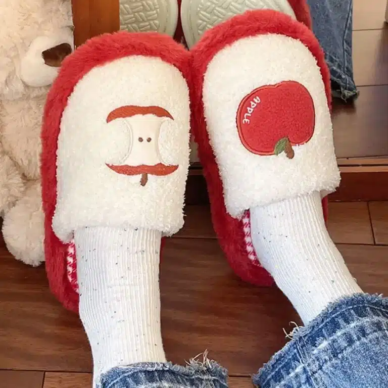 Pantoufle Pomme A Carreaux 4