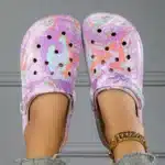 Sabots Crocs Colorés Femme Violets 1