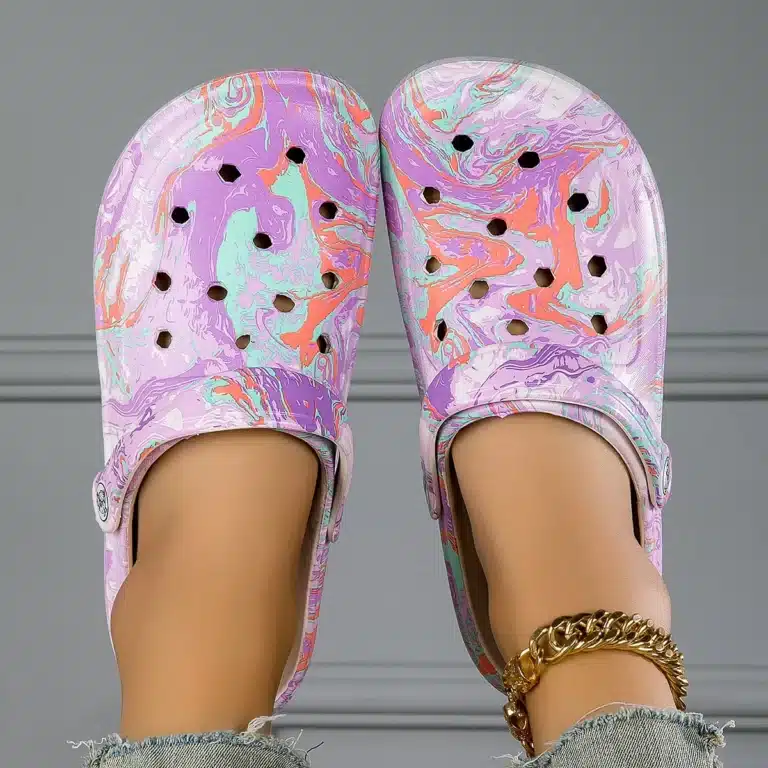 Sabots Crocs Colorés Femme Violets 1