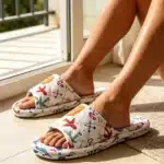 Claquettes Coton Motifs Voyage 1