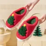 Pantoufles Modernes Sapin De Noel 6