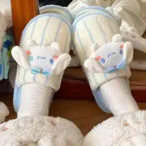 Pantoufles Rayées Avec Animaux Hello Kitty 6