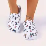 Sabots Blancs Avec Papillons 4