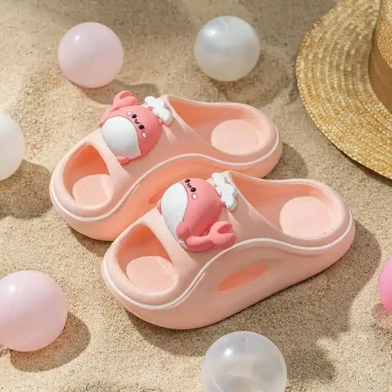Claquettes Enfant Baleine Kawaii 4