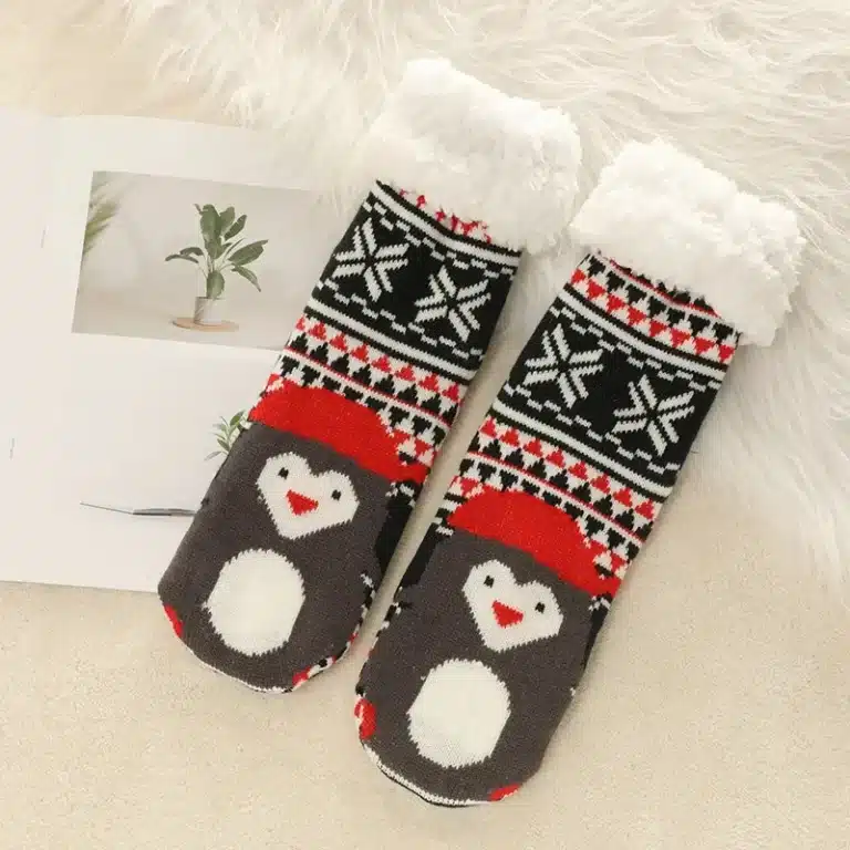 Chaussons Chaussettes Animaux Femme 10