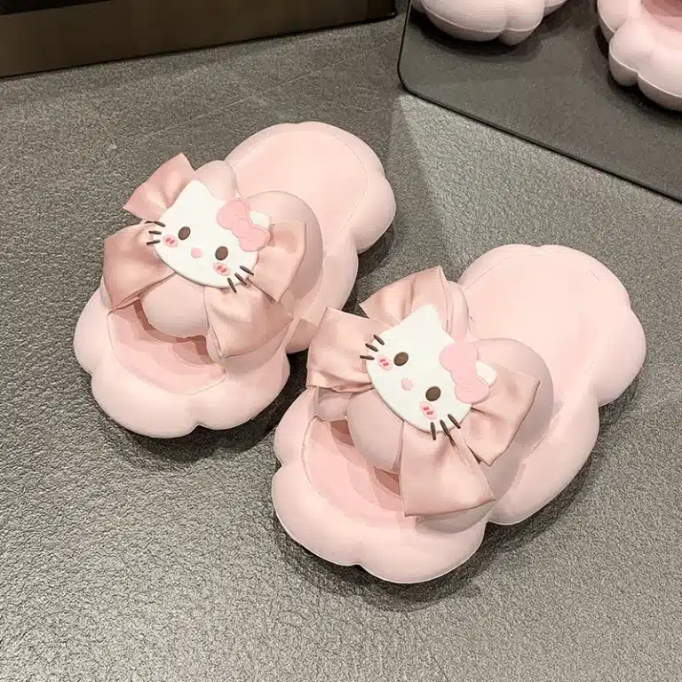 Claquette Hello Kitty Semelle Très Epaisse Avec Noeud 3