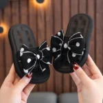 Claquettes Filles Noeuds A Pois 4