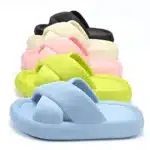 Claquettes Plateformes Compensées Colorées 4
