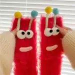 Chaussons Chaussettes Monstres Rigolos Avec Antennes 8