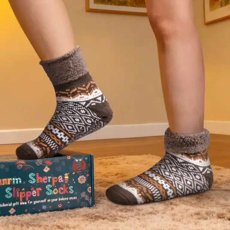 Chaussons Chaussettes Unisexe 2 Paires 3
