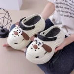 Sabots Epais Pour Femme Tête De Chien 5