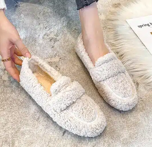 Pantoufles Mocassins Hiver Faciles A Enfiler 1
