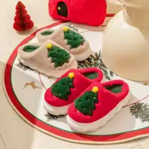 Pantoufles Modernes Sapin De Noel 1