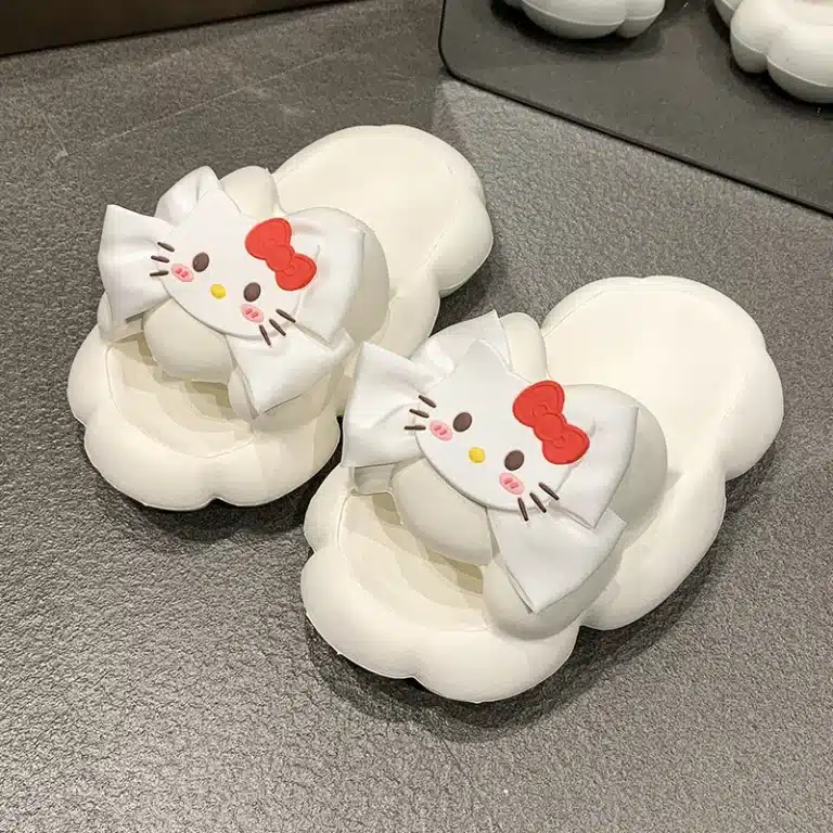 Claquette Hello Kitty Semelle Très Epaisse Avec Noeud 1