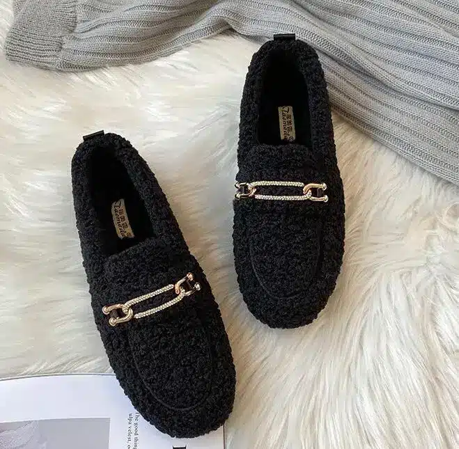 Pantoufles Mocassins Hiver Femme 2