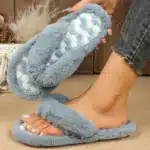 Pantoufle Tong Fourrure Femme 5