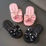 Claquettes Filles Noeuds A Pois 2