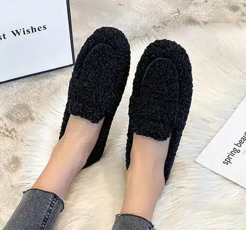 Pantoufles Mocassins Hiver Faciles A Enfiler 2