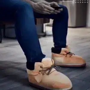 Pantoufles Baskets Beiges 1