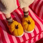 Chaussons Citrouille Peluche 4