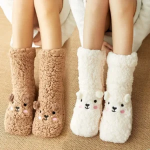 Chaussons Chaussettes Ourson Kawaii 1