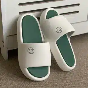 Chausson Été Mixte Vert Et Blanc 7