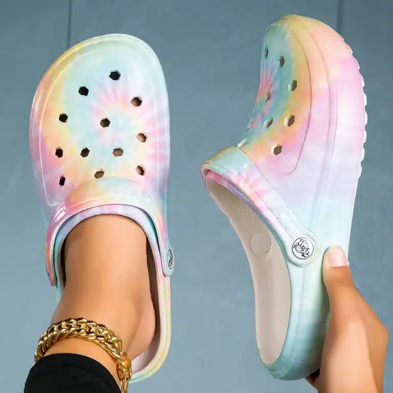Sabots Crocs Colorés Femme Arc En Ciel 3