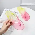 Pantoufles Tongs Transparentes 2