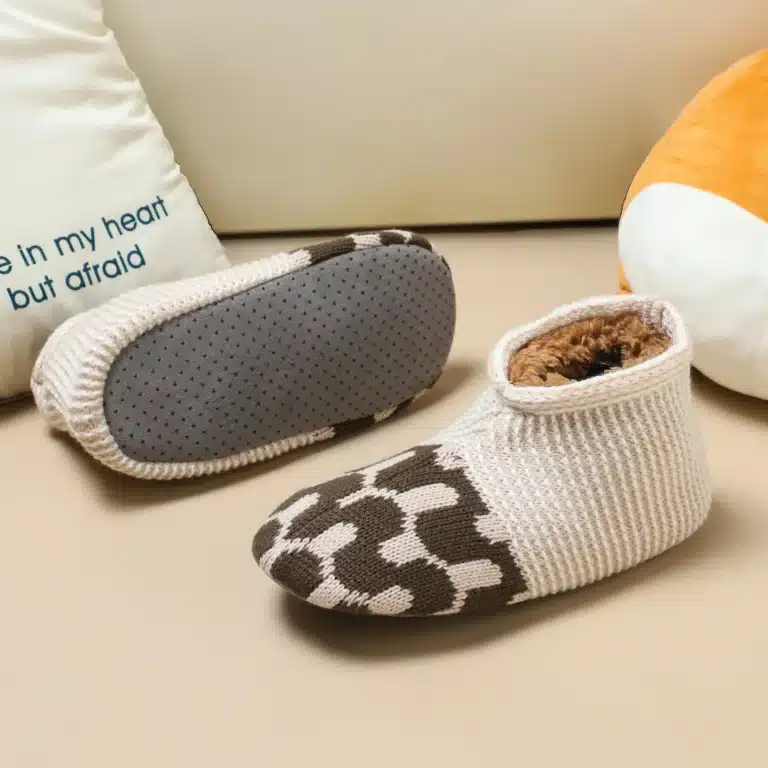 Chaussons Chaussettes Courtes Bicolores 3