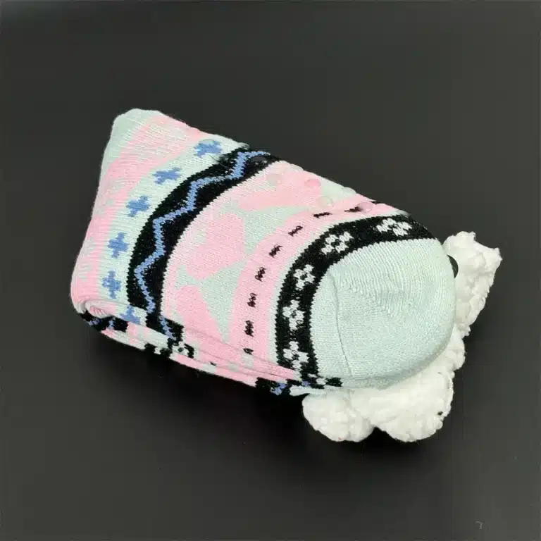 Chaussons Chaussettes Thermiques Rayures 3