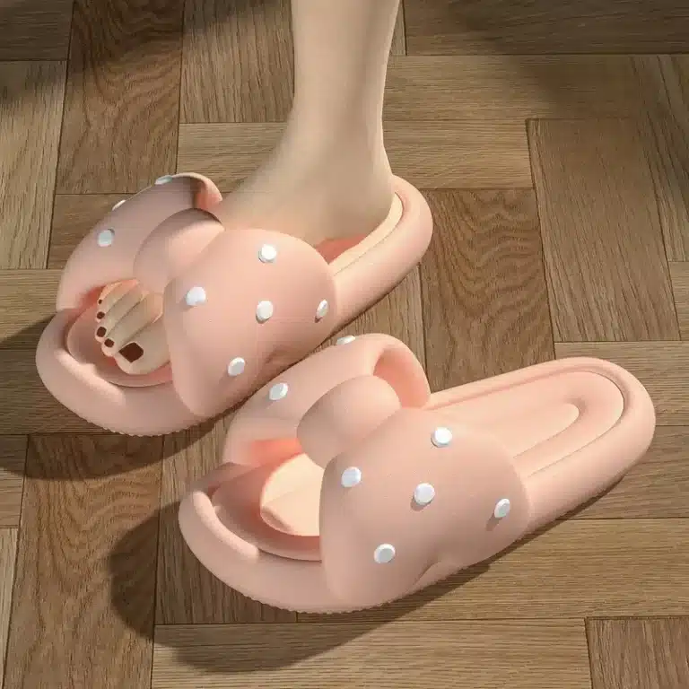 Claquettes Gros Noeud À Pois 4