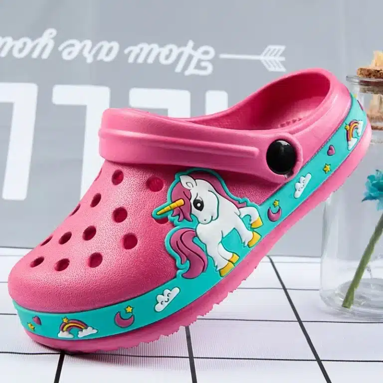 Chausson Enfant Crocs Licorne 1