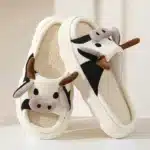 Chaussons Eté Vache En Lin Mignonne 1
