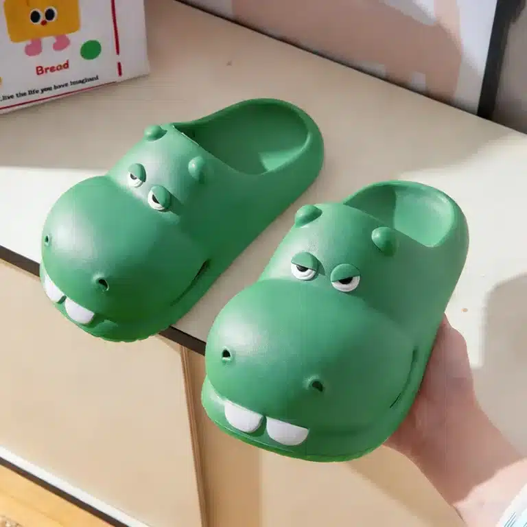 Chaussons Été Tête D\'Hippopotame Rigolo 9