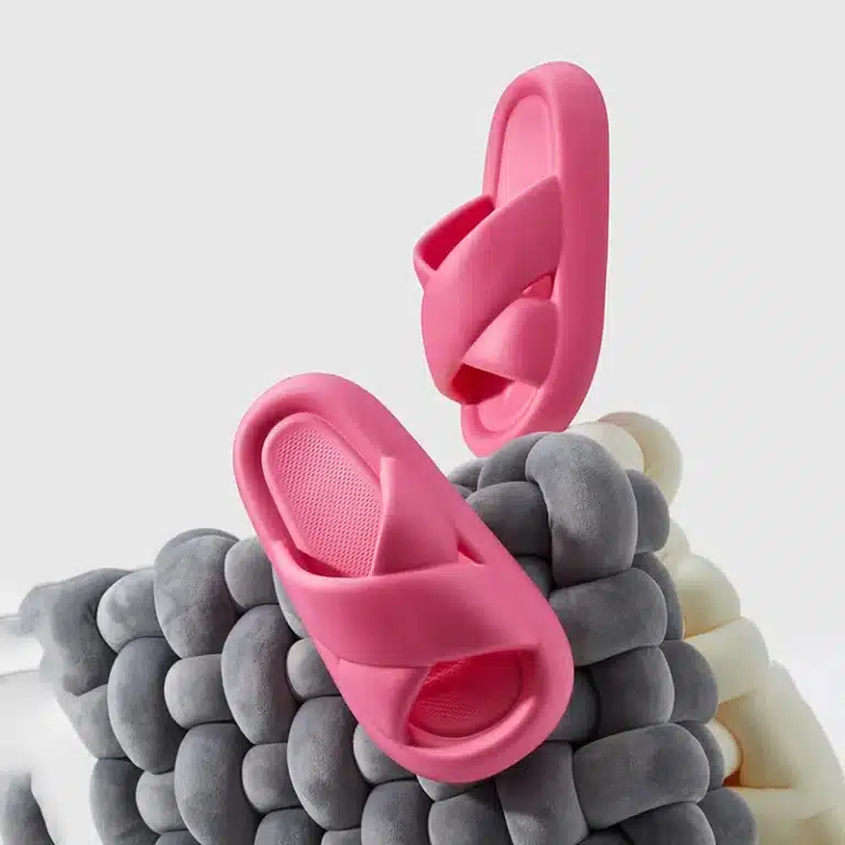 Claquettes Plateformes Compensées Colorées 6