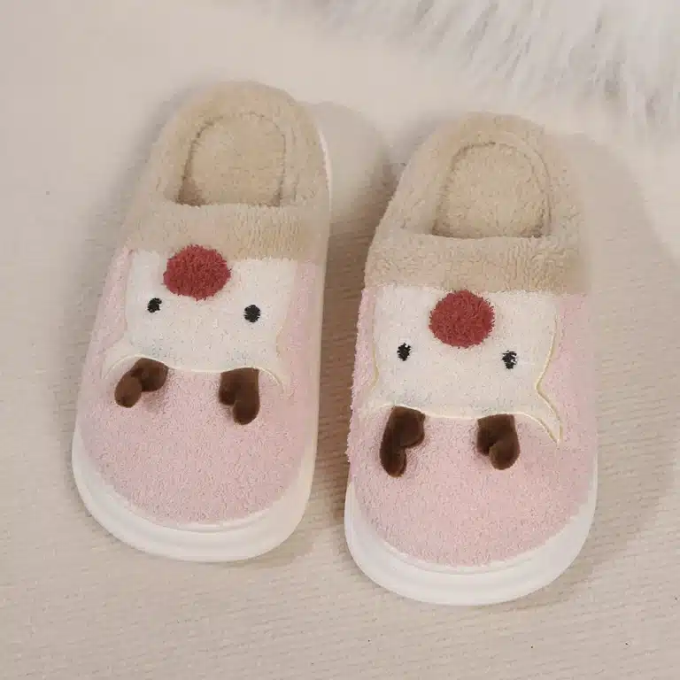 Chaussons Petits Rennes Mignons 2