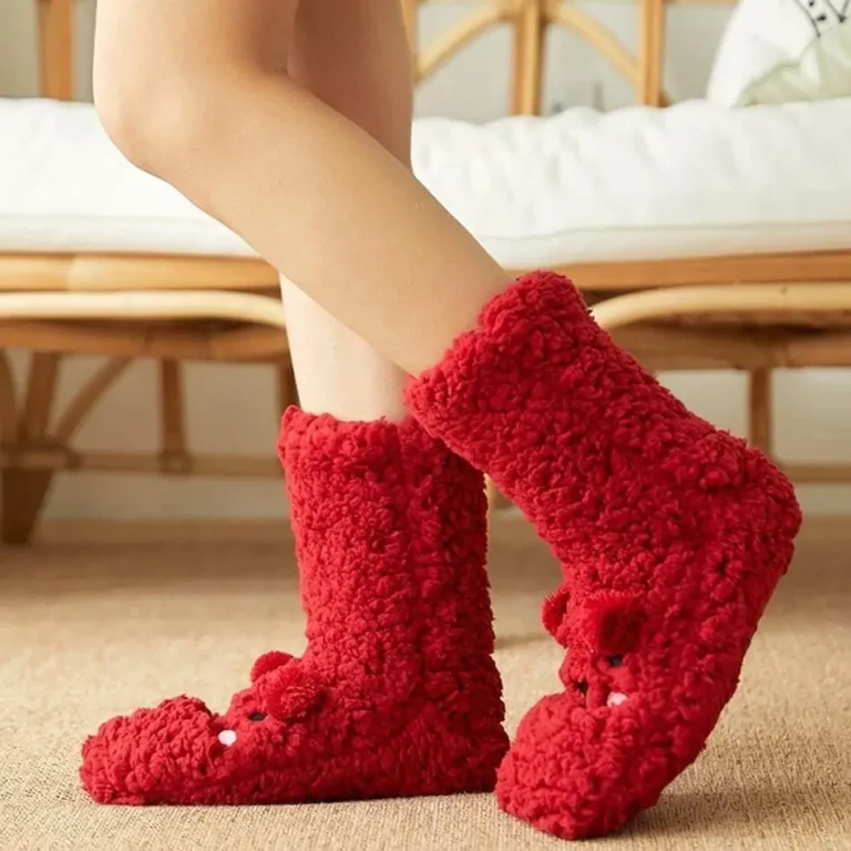 Chaussons Chaussettes Ourson Kawaii 2