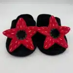 Pantoufles d'hiver en peluche pour femmes et hommes, chaussures d'intérieur à fleurs floues, chaussures simples, cadeaux de noël 1