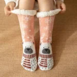 Chaussons Chaussettes Petit Ours Flocons 2