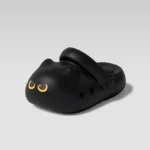 Chaussons Sabots Chat Noir Pour Femme 2