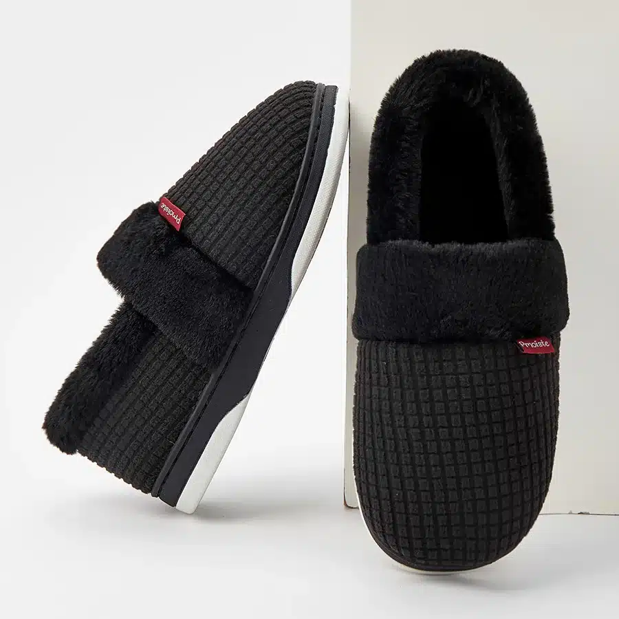 Chausson Fourré Fermé Élégant Pour Homme